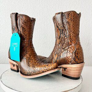 NEW Lane VICKSON Womens Cowboy Bootie 6 Copperhead Leather Western Cowgirl Boots
